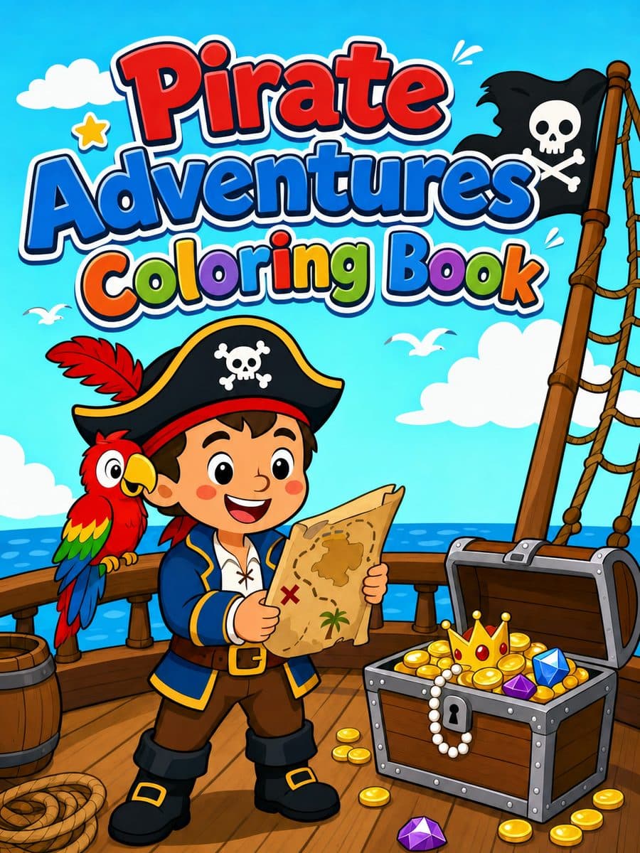 Pirate Adventures Coloring Book coloring book